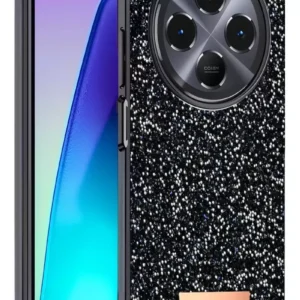 Onegif Xiaomi Redmi 14c Bright Simli Kapak - Siyah