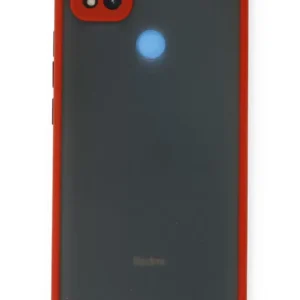 Newface Xiaomi Redmi 9c Kılıf Montreal Silikon Kapak - Kırmızı