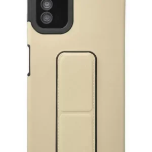 Newface Samsung Galaxy A03s Kılıf Mega Standlı Silikon - Gold