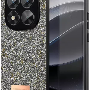 Onegif Xiaomi Redmi Note 14 Pro 5g Bright Simli Kapak - Gümüş