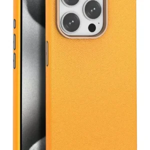Joko İphone 14 Pro Kılıf Wonder Deri Magsafe Kapak - Turuncu