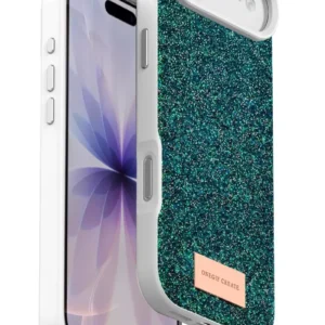 Onegif Apple İphone 17 Air Bright Simli Kapak - Koyu Yeşil