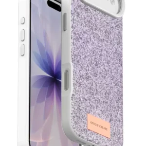 Onegif Apple İphone 17 Air Bright Simli Kapak - Lila