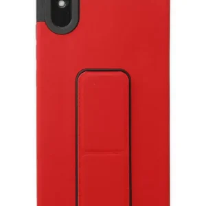 Newface Xiaomi Redmi 9a Kılıf Mega Standlı Silikon - Kırmızı