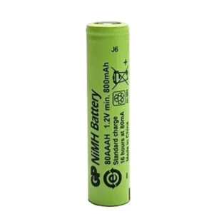 Gp 1.2 Volt 800 Mah Düz Kafa Şarjlı Aaa İnce Kalem Pil 80aah