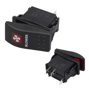 Powermaster ﻿havalandırma Sembollü Işıklı 3 Pinli On-off 12-24v Marin Switch
