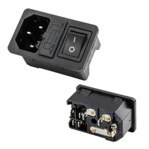 Powermaster Ic-214a-s C14 Power Soket Erkek Anahtarlı+fuseli Kulaksız Ul Sertifikalı