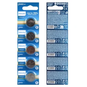 Philips Cr2032 3v Lityum Mini Düğme Para Pil (blister 5'lı Paket)