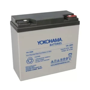 Yokohama Yh-122.4 12 Volt - 24 Amper Elektrikli Bisiklet Aküsü (180x76x167 Mm)