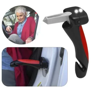 Sunup Sn-26713 Araç İniş Destek Kolu Cam Kırıcı Fener Emniyet Kemeri Kesici Çok Fonksiyonlu