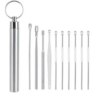 Sunup Sn-27132 Paslanmaz Çelik 10'lu Kulak Temizleme Seti