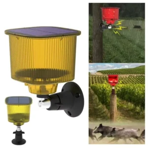 Powermaster Pm-26956 Mikrofonlu Sesli Hayvan Kovucu Alarm Cihazı Solar Panelli