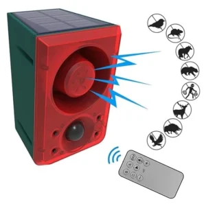 Powermaster Pm-26944 Yüksek Sesli Hayvan Kovucu Alarm Cihazı 130db Şarjlı Solar Panelli