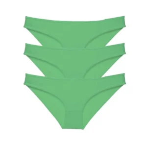 3 adet Süper Eko Set Likralı Kadın Slip Külot Yeşil