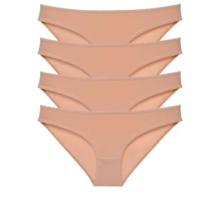 4 adet Süper Eko Set Likralı Kadın Slip Külot Ten