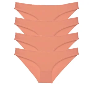 4 adet Süper Eko Set Likralı Kadın Slip Külot Pudra