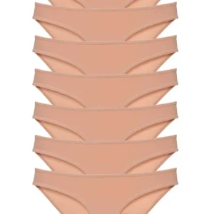 7 adet Süper Eko Set Likralı Kadın Slip Külot Ten