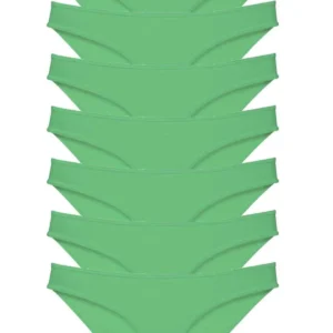 7 adet Süper Eko Set Likralı Kadın Slip Külot Yeşil