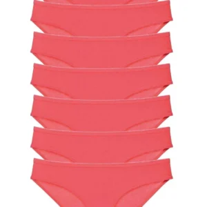 7 adet Süper Eko Set Likralı Kadın Slip Külot Fuşya