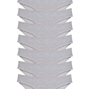 8 adet Süper Eko Set Likralı Kadın Slip Külot Gri