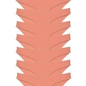 8 adet Süper Eko Set Likralı Kadın Slip Külot Pudra