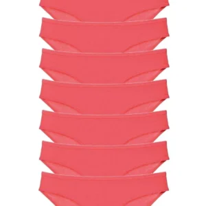 8 adet Süper Eko Set Likralı Kadın Slip Külot Fuşya