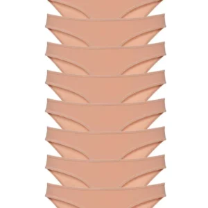 9 adet Süper Eko Set Likralı Kadın Slip Külot Ten