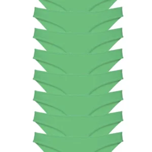 9 adet Süper Eko Set Likralı Kadın Slip Külot Yeşil