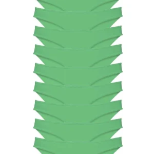 10 adet Süper Eko Set Likralı Kadın Slip Külot Yeşil