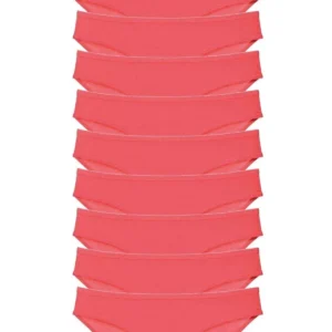 10 adet Süper Eko Set Likralı Kadın Slip Külot Fuşya