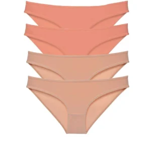 4 adet Süper Eko Set Likralı Kadın Slip Külot Pudra Ten