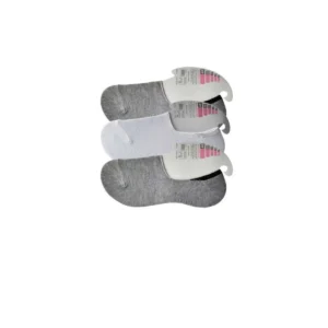 Gri ve Beyaz Kadın Babet Çorap 3 çift