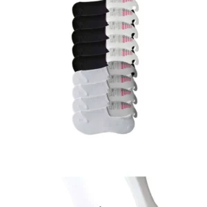 Siyah ve Beyaz Kadın Babet Çorap 9 çift