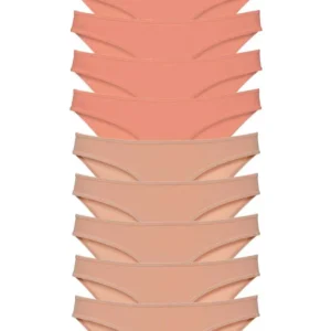 10 adet Süper Eko Set Likralı Kadın Slip Külot Pudra Ten