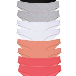 10 adet Süper Eko Set Likralı Kadın Slip Külot Siyah Gri Beyaz Pudra Fuşya