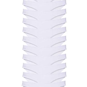 12 adet Süper Eko Set Likralı Kadın Slip Külot Beyaz