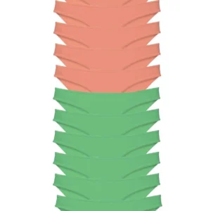 12 adet Eko Set Likralı Kadın Slip Külot Pudra Yeşil