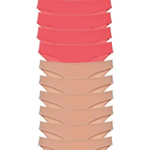 12 adet Süper Eko Set Likralı Kadın Slip Külot Fuşya Ten