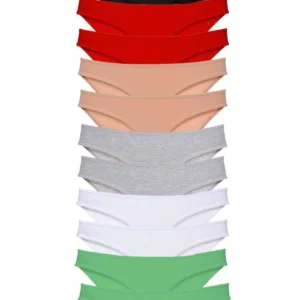 12 adet Süper Eko Set Likralı Kadın Slip Külot Set 2