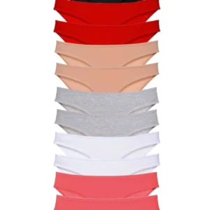 12 adet Süper Eko Set Likralı Kadın Slip Külot Set 3