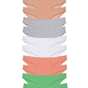 12 adet Süper Eko Set Likralı Kadın Slip Külot Set 4