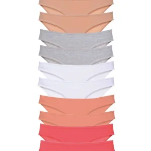 12 adet Süper Eko Set Likralı Kadın Slip Külot Set 5