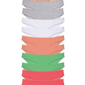 12 adet Süper Eko Set Likralı Kadın Slip Külot Set 6