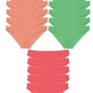 15 adet Süper Eko Set Likralı Kadın Slip Külot 536