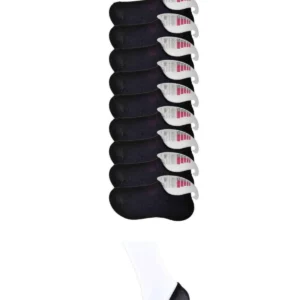 Siyah Kadın Görünmez Çorap 9 çift