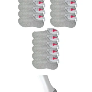 Gri Kadın Görünmez Çorap 15 çift