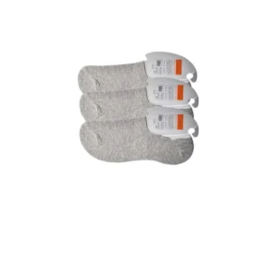 Gri Erkek Babet Çorap 3 çift