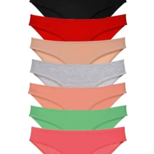 8 adet Süper Eko Set Likralı Kadın Slip Külot Set 4