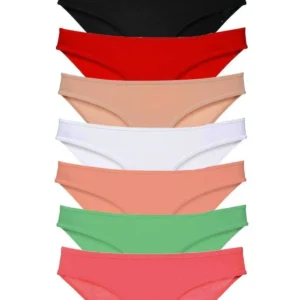 8 adet Süper Eko Set Likralı Kadın Slip Külot Set 5