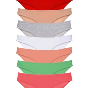 8 adet Süper Eko Set Likralı Kadın Slip Külot Set 8